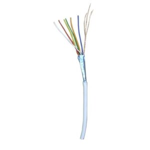 Biztonságtechnikai kábel, fehér, 6 eres, 6x0,22 mm2, 100 m
