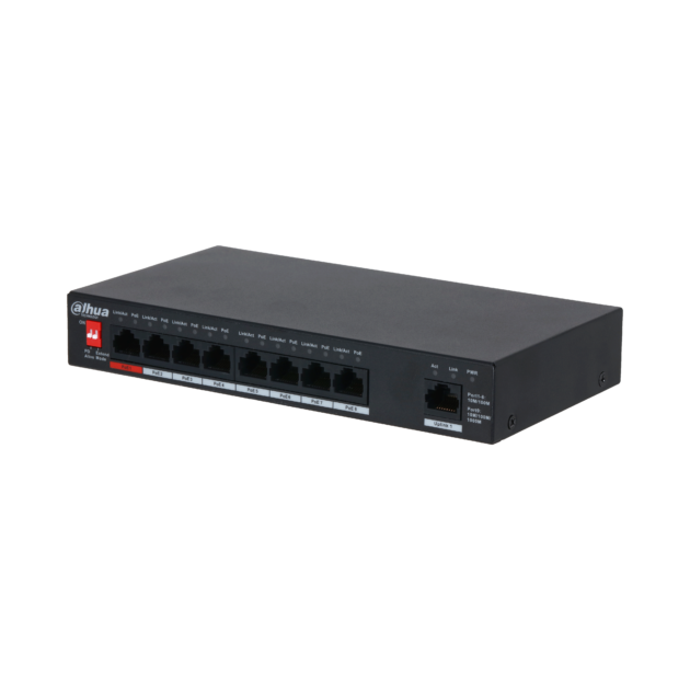 Dahua PFS3009-8ET1GT-96-V2 PoE switch, 9 port